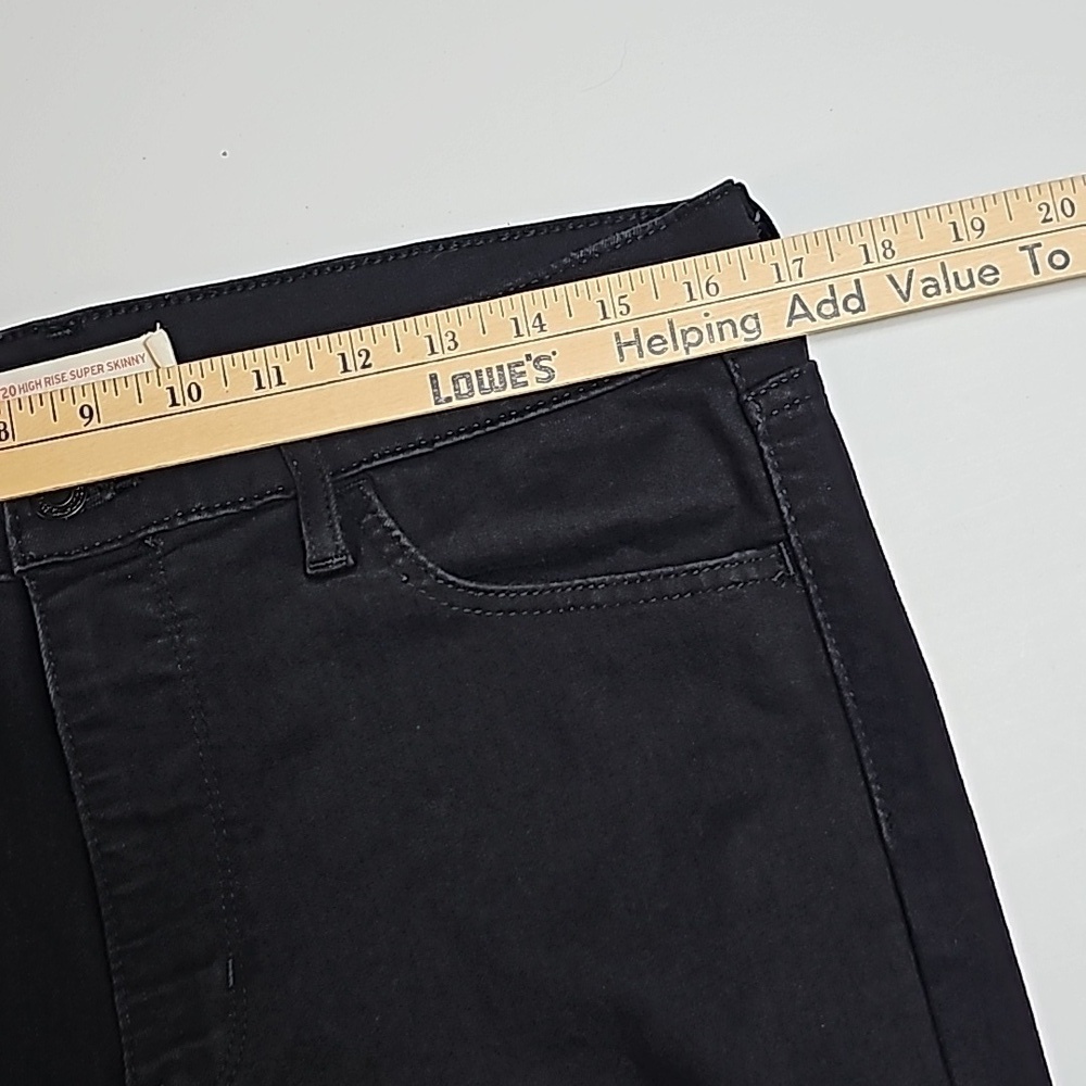 Levis 720 High Rise Super Skinny Jeans Sz 33 Black Exc condition - Picture 7 of 10
